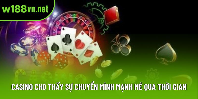 Casino cho thấy sự chuyển mình mạnh mẽ qua thời gian Casino cho thấy sự chuyển mình mạnh mẽ qua thời gian