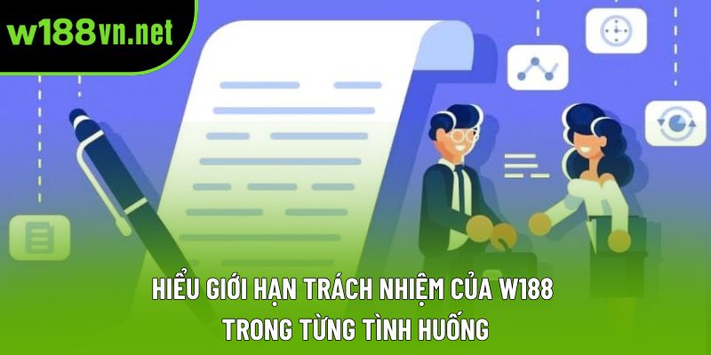 Hiểu giới hạn trách nhiệm của W188 trong từng tình huống Hiểu giới hạn trách nhiệm của W188 trong từng tình huống